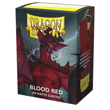 Dragon Shield: Standard 100ct Sleeves - Blood Red (Matte)