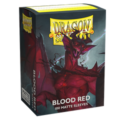 Dragon Shield: Standard 100ct Sleeves - Blood Red (Matte)