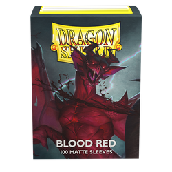 Dragon Shield: Standard 100ct Sleeves - Blood Red (Matte)